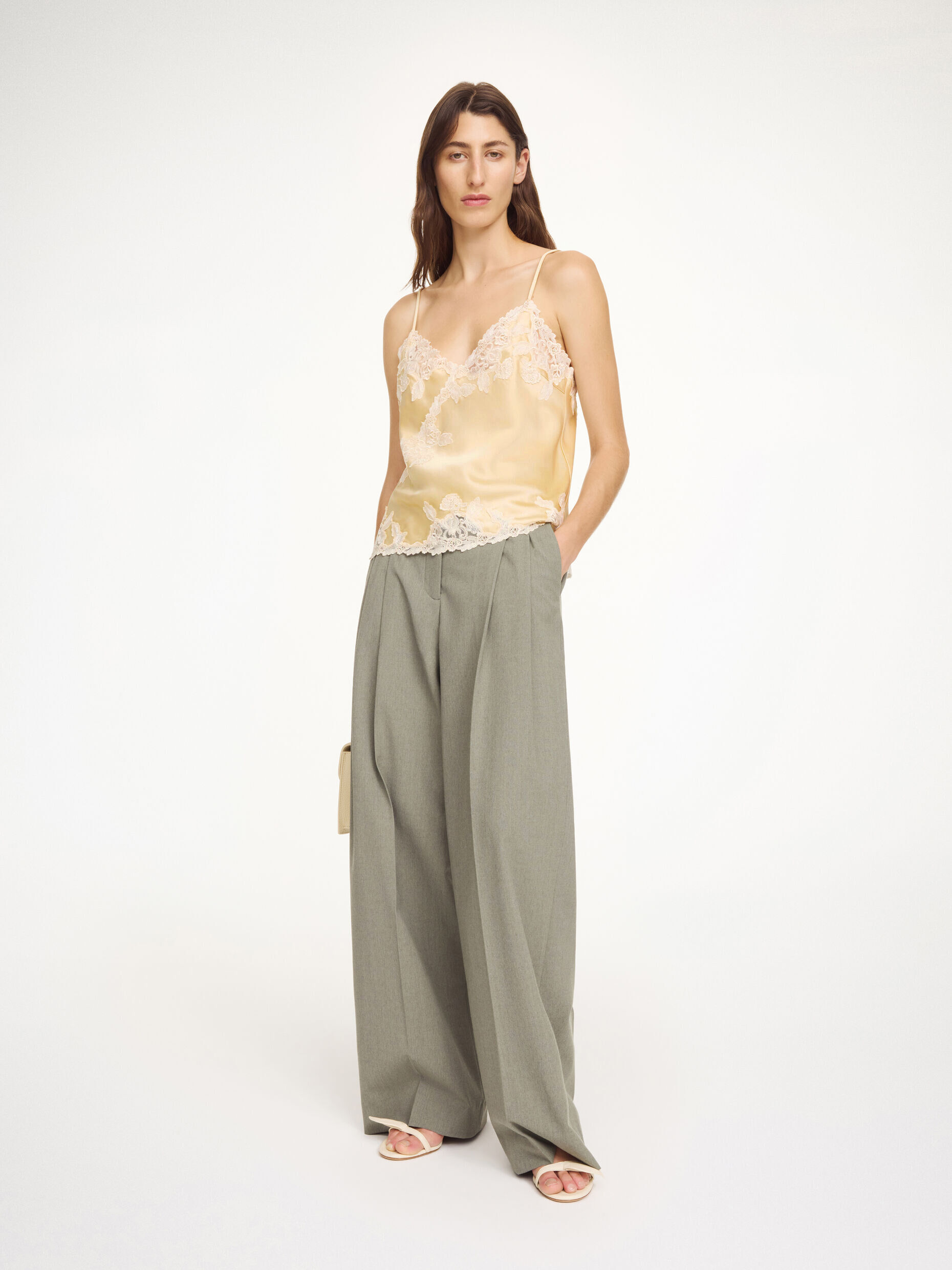 By Malene Birger - Madeleine Satin Top Vanilla Cream