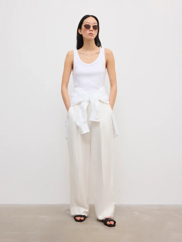 Dagmar - Relaxed Linen Trousers White