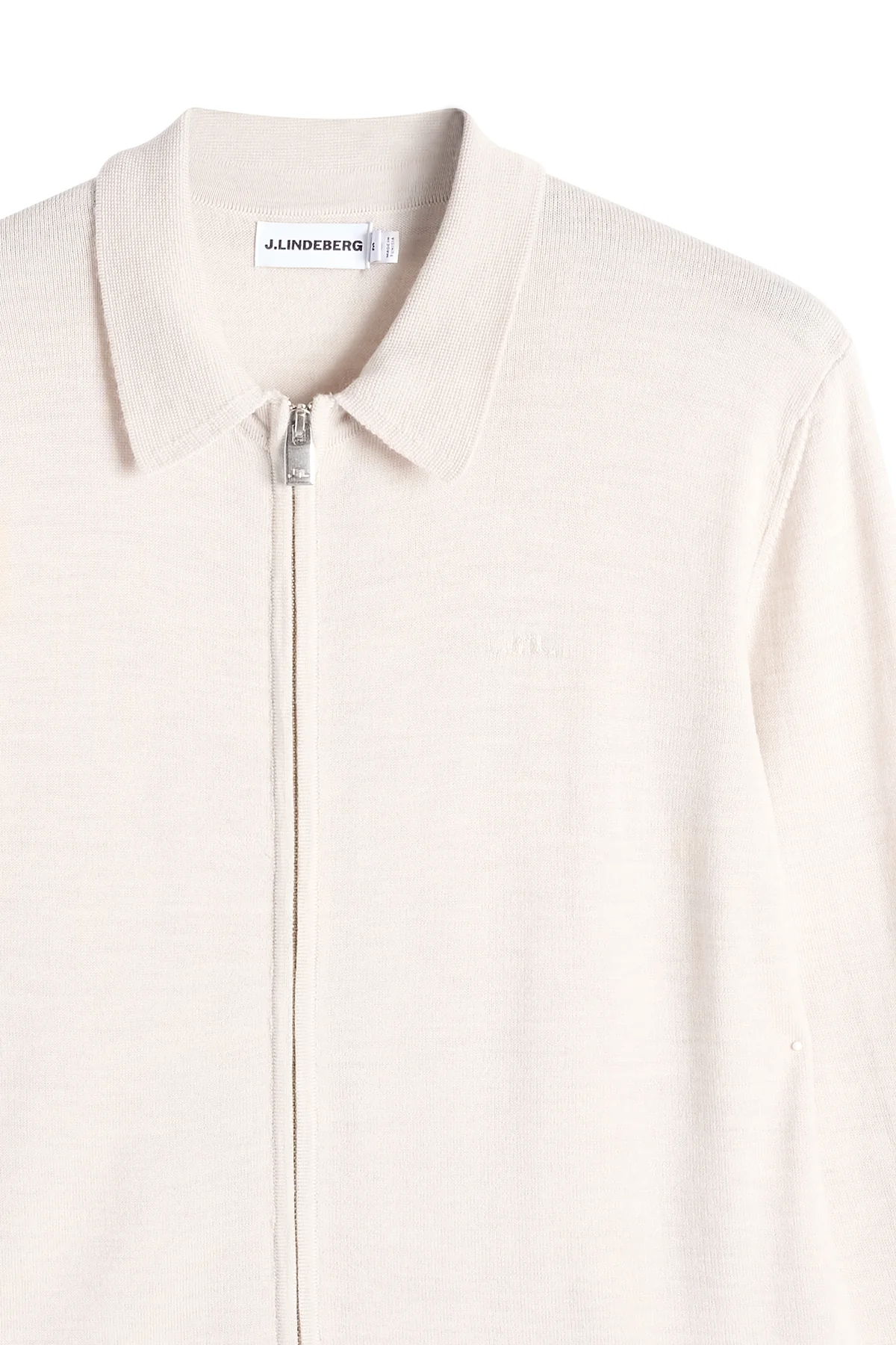 J.Lindeberg - Kaleb Merino Cardigan Moonbeam Melange