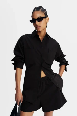 J.Lindeberg - Willow Tech Drape Shirt Black