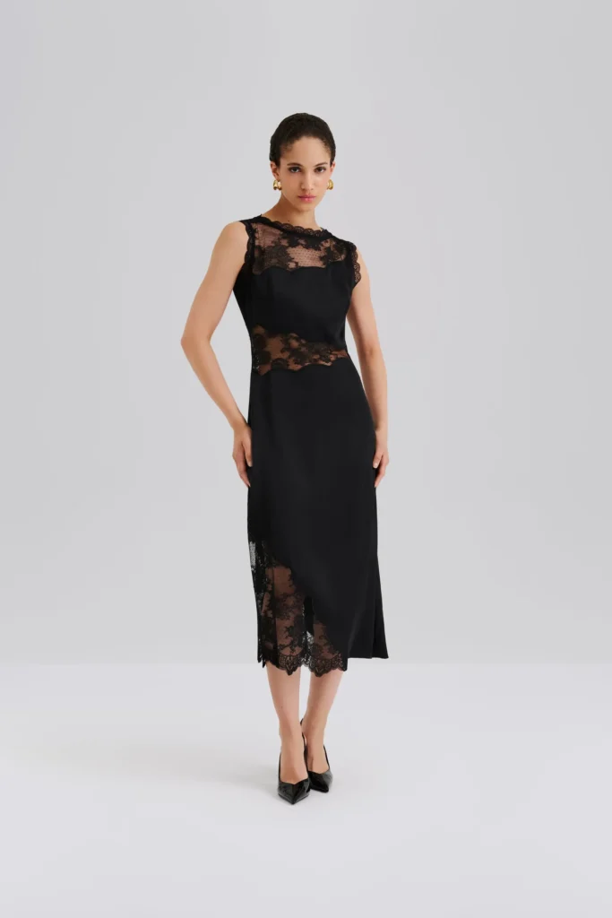 Malina - Desire Midi Dress Black