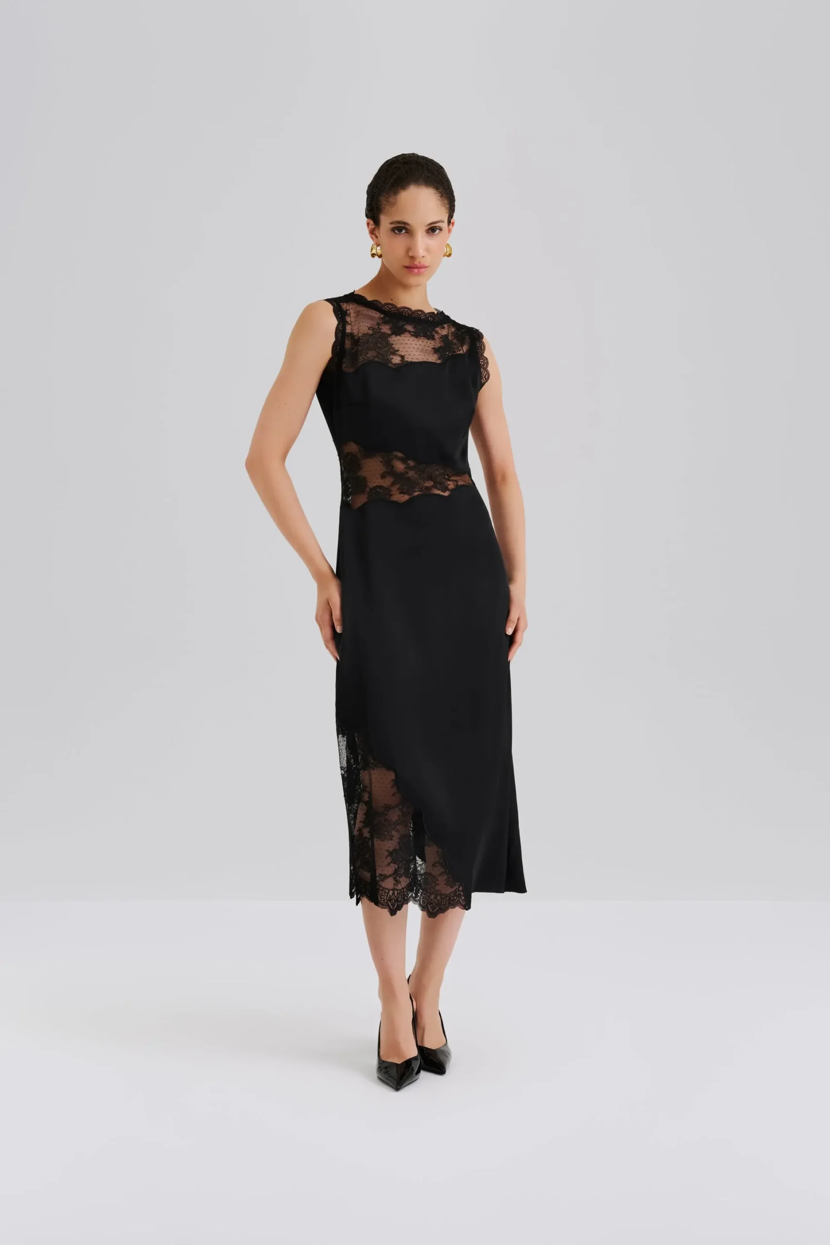 Malina - Desire Midi Dress Black