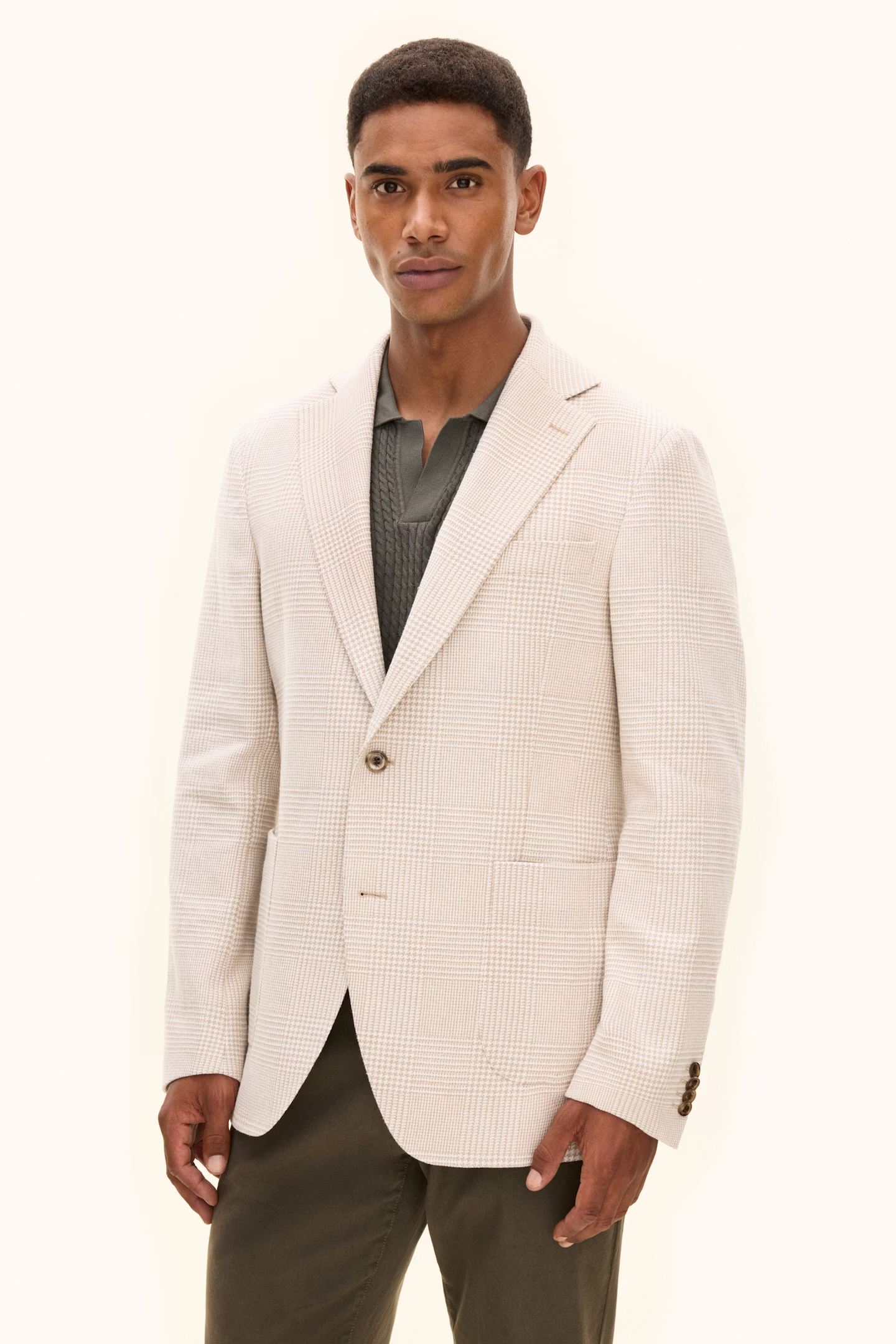 Oscar Jacobson - Fogerty Regular Fit Checked Blazer