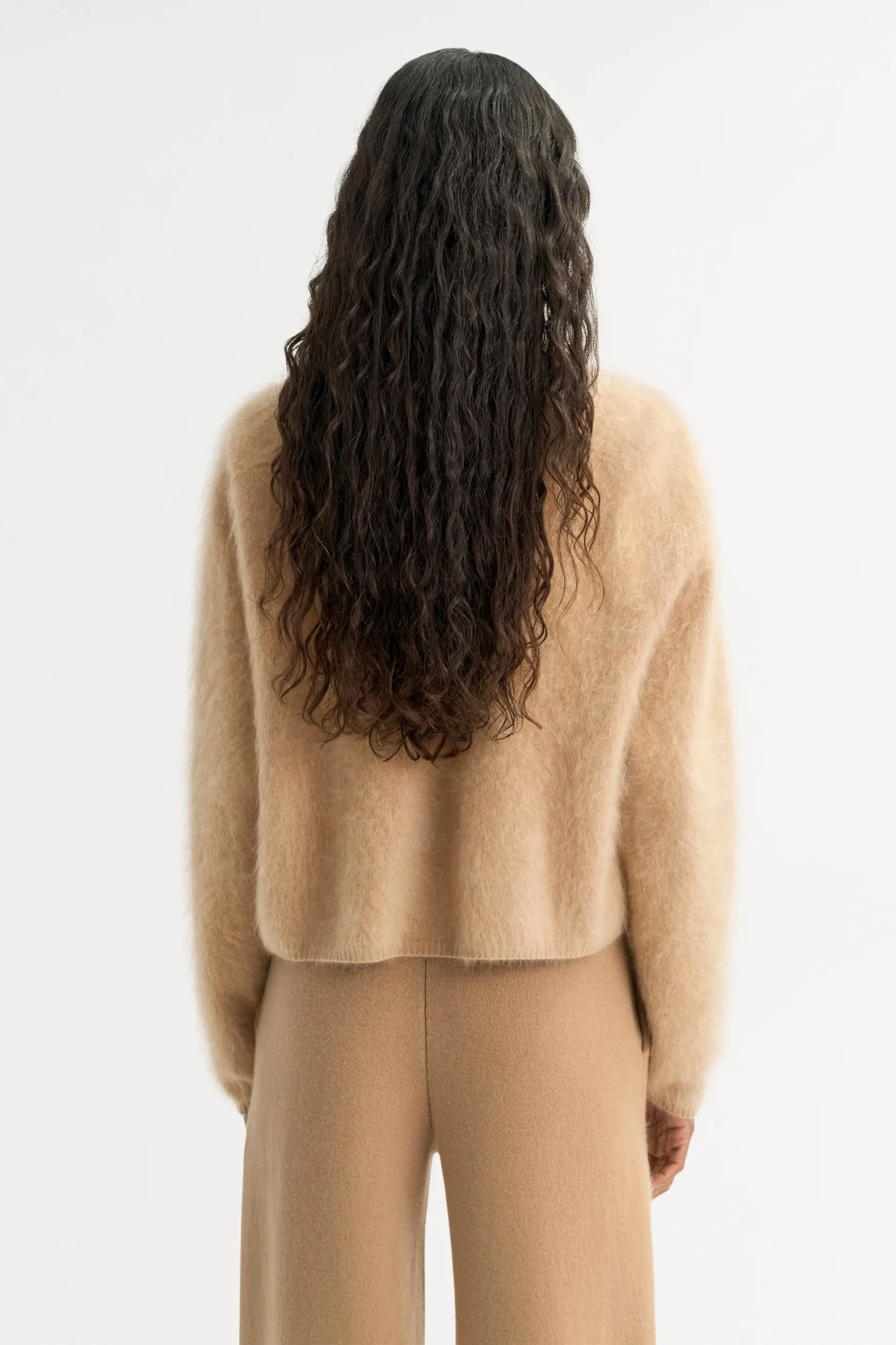 Soft Goat - Brushed Crewneck Camel