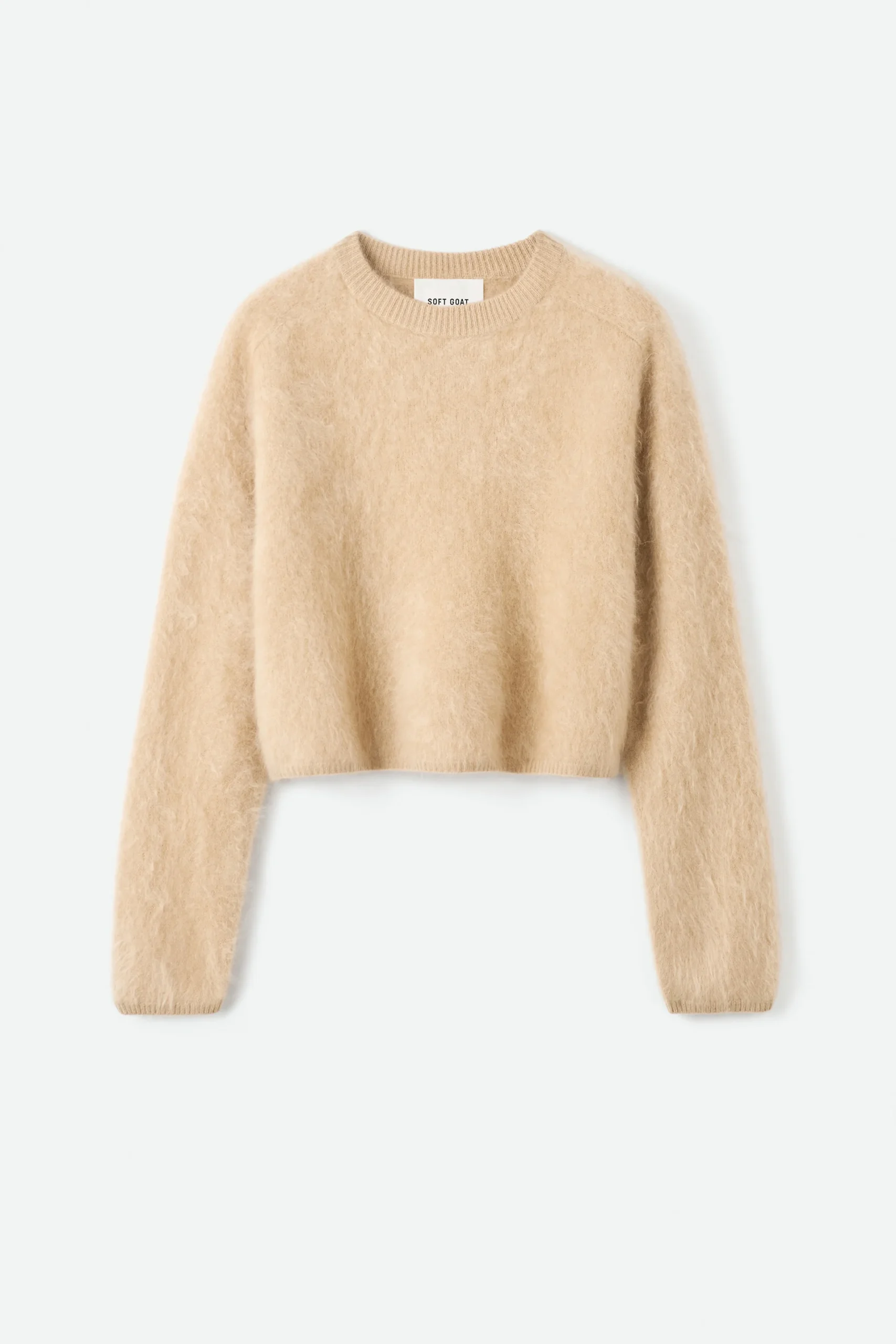 Soft Goat - Brushed Crewneck Camel