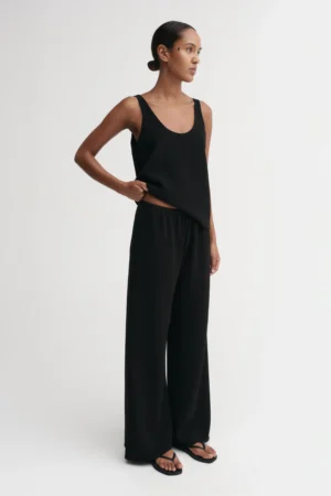 Almada Label - Bea Crepe Pants Black