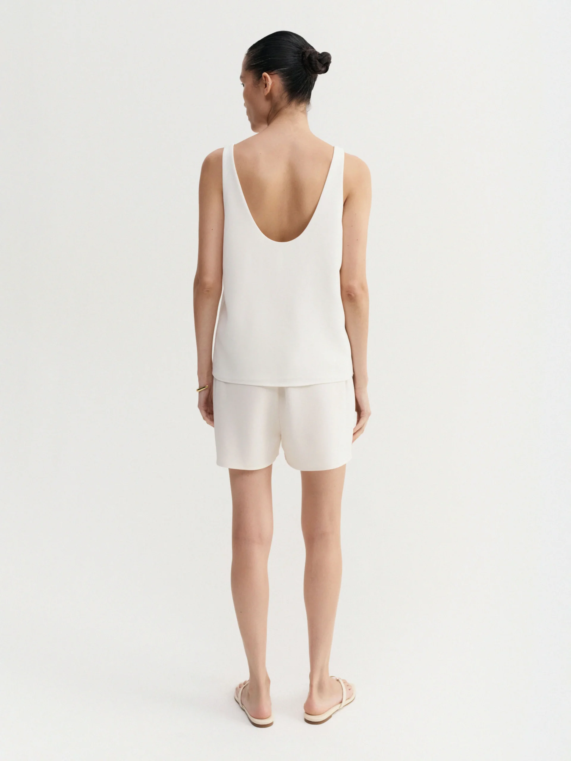 Almada Label - Bim Crepe Shorts Cream