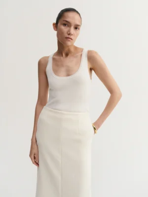 Almada Label - Indy Rib Top Cream