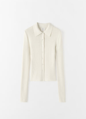 Almada Label - Lili Rib Cardigan Cream