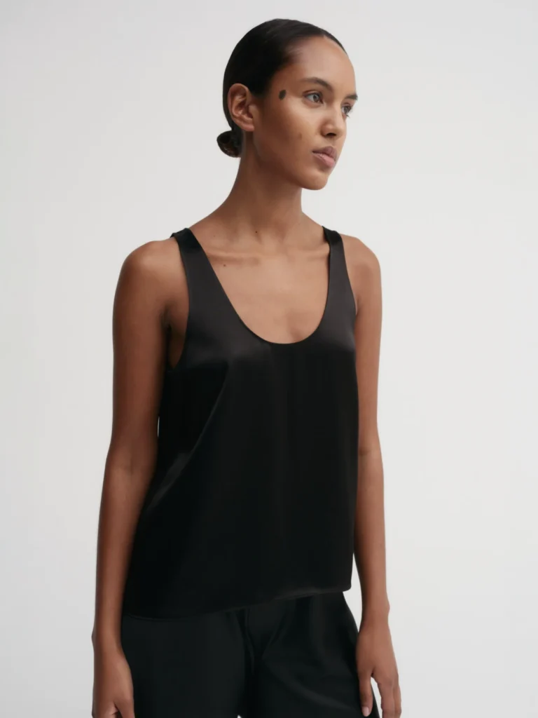 Almada Label - Romy Satin Top Black