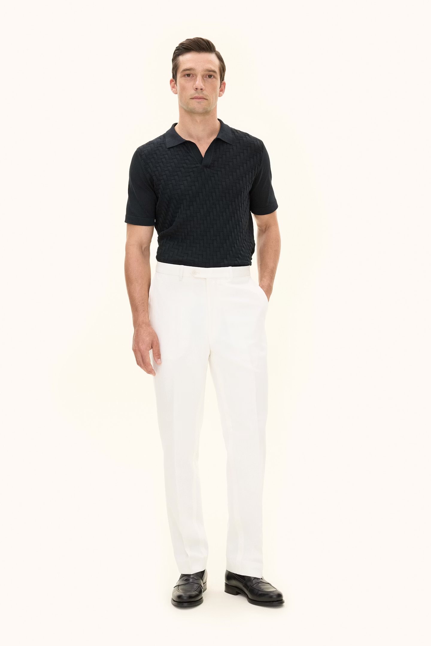 Oscar Jacobson - Del Trousers White