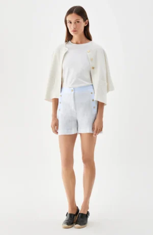 Busnel - Pixie Linen Shorts Ice Blue