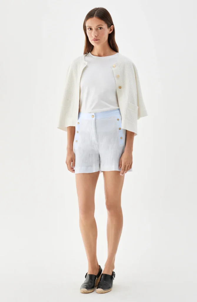 Busnel - Pixie Linen Shorts Ice Blue