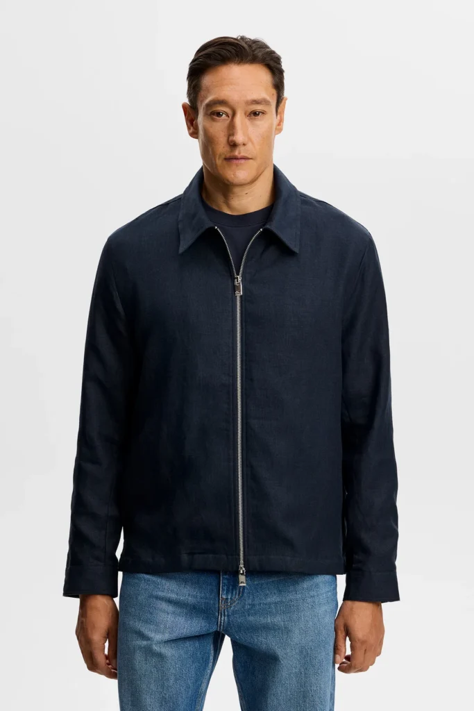 J.Lindeberg - Julius Drape Linen Overshirt