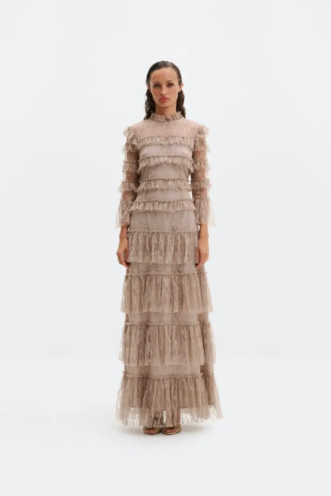Malina - Carmine Maxi Dress Greige