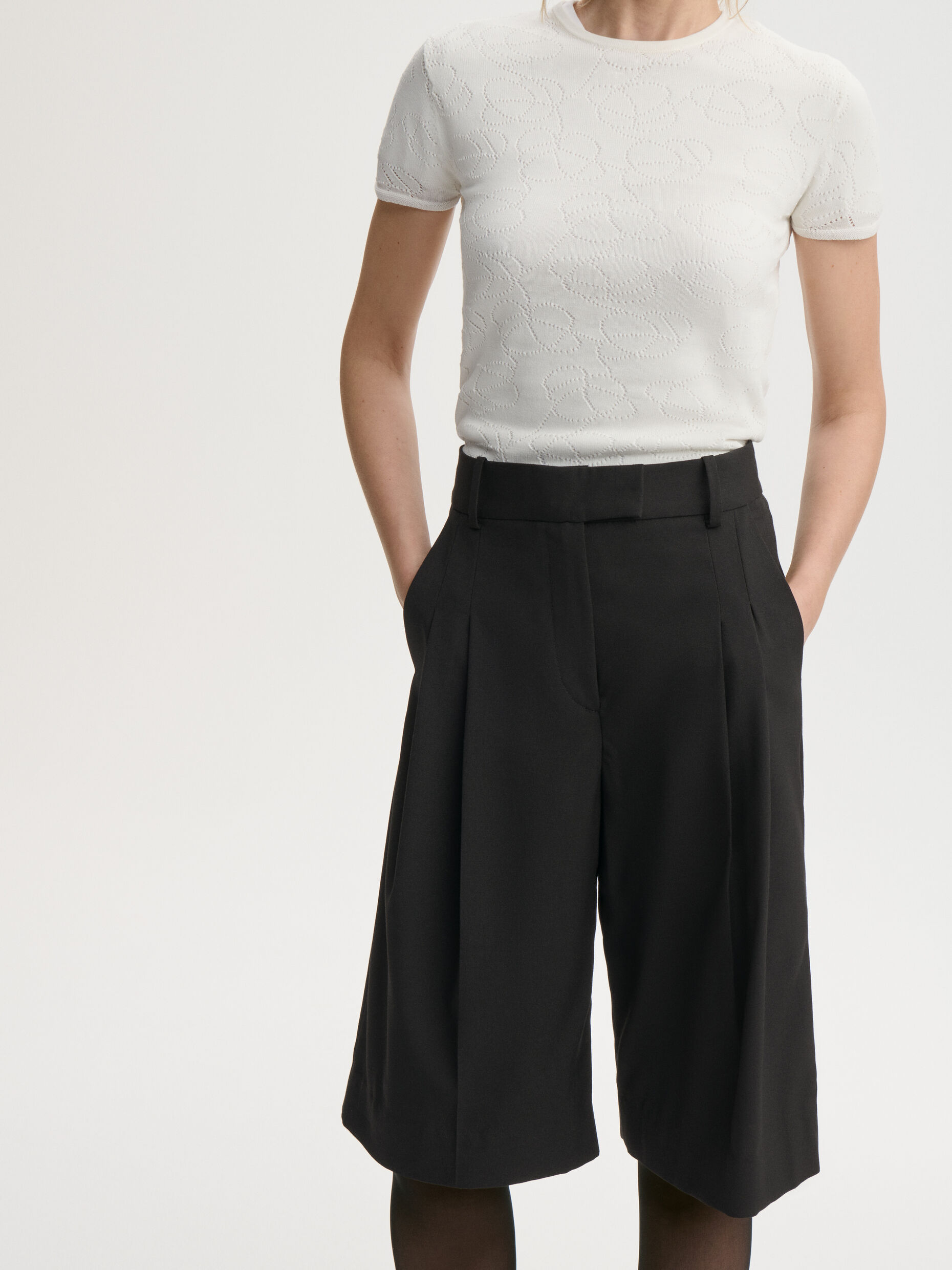 By Malene Birger - Cymbaria High-Waist Trousers Black