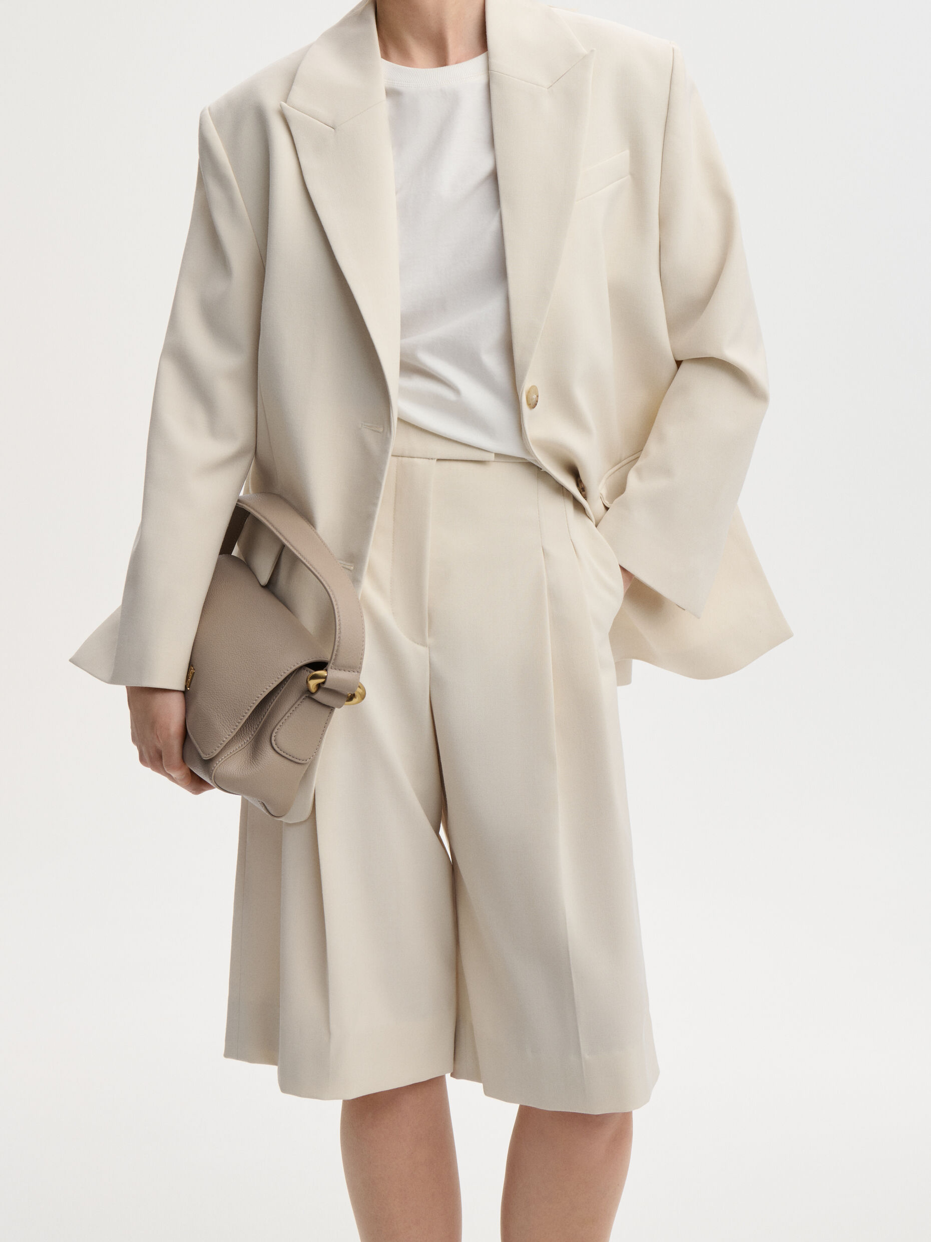 By Malene Birger - Cymbaria High-Waist Trousers Soft White