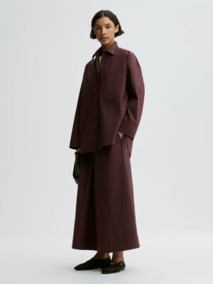 By Malene Birger - Derris Organic Cotton Shirt Aubergine