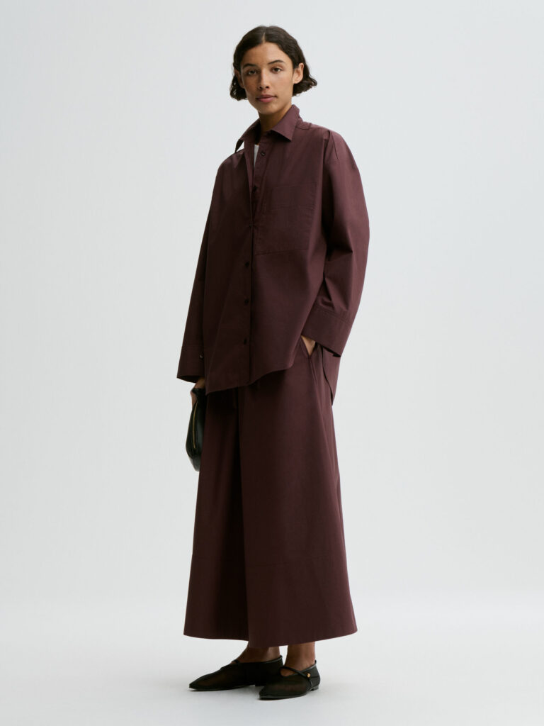 By Malene Birger - Derris Organic Cotton Shirt Aubergine