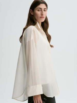 By Malene Birger - Derris Silk Organza Shirt Soft White