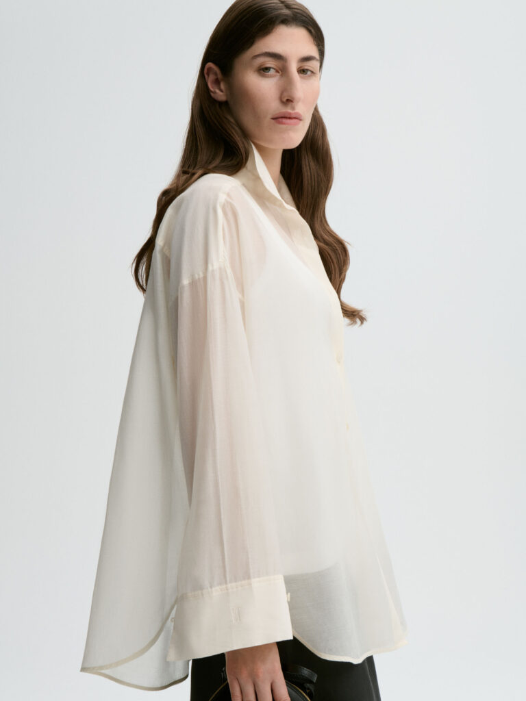 By Malene Birger - Derris Silk Organza Shirt Soft White