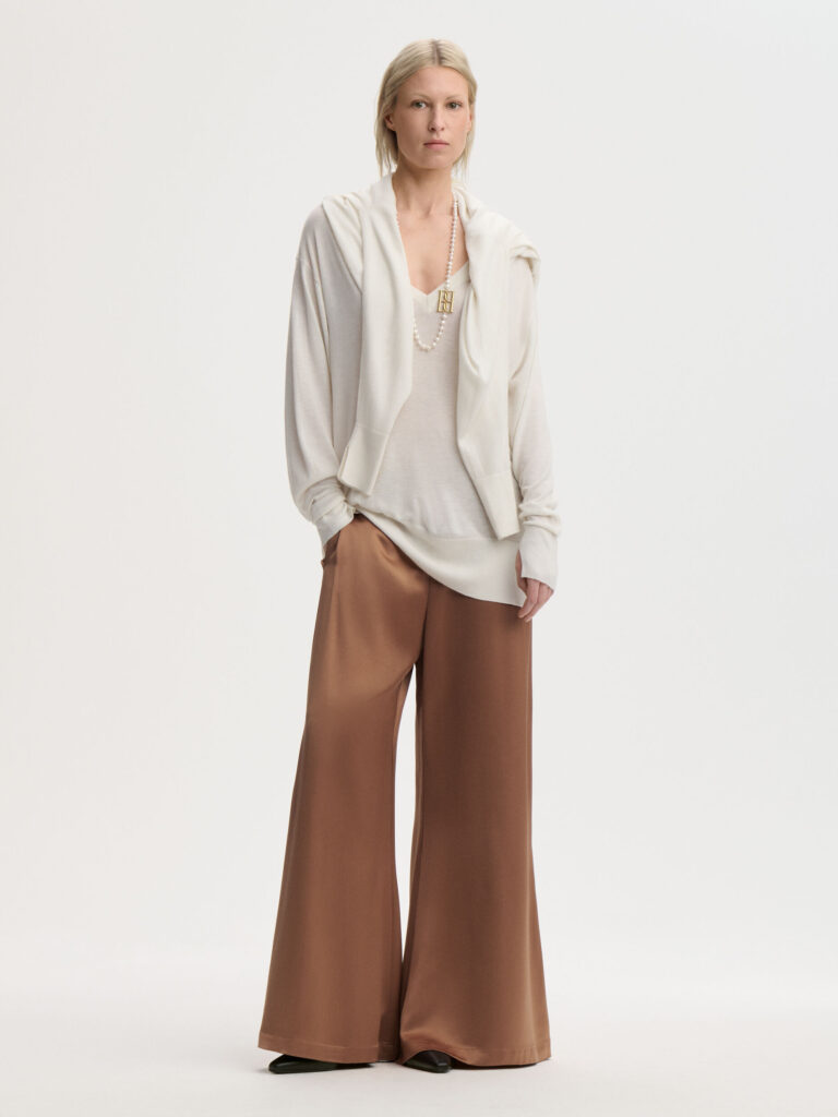 By Malene Birger - Lucee Flared Trousers Latte Brown