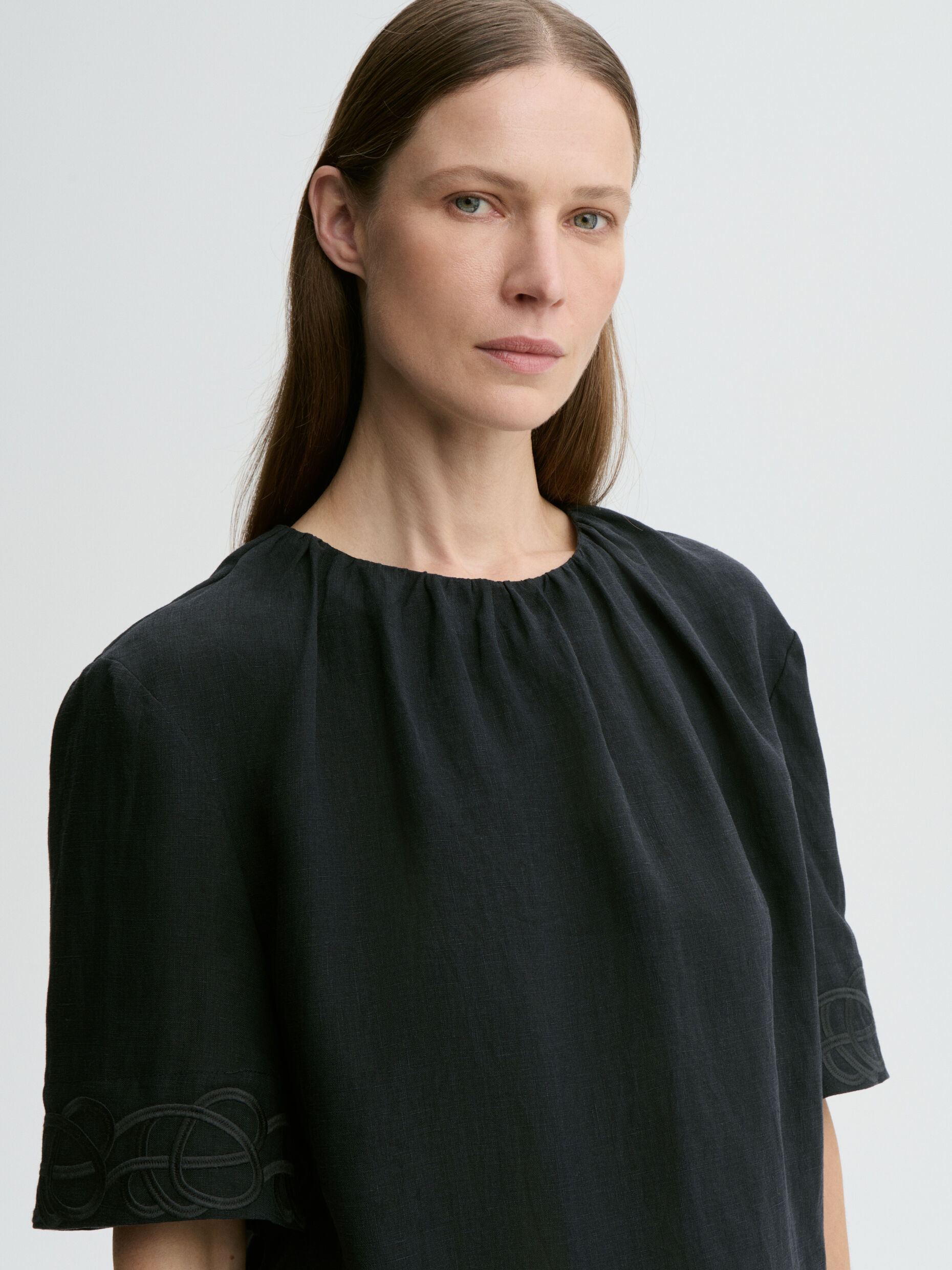 By Malene Birger - Marian Linen Top Black