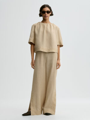 By Malene Birger - Marian Linen Top Old Beige