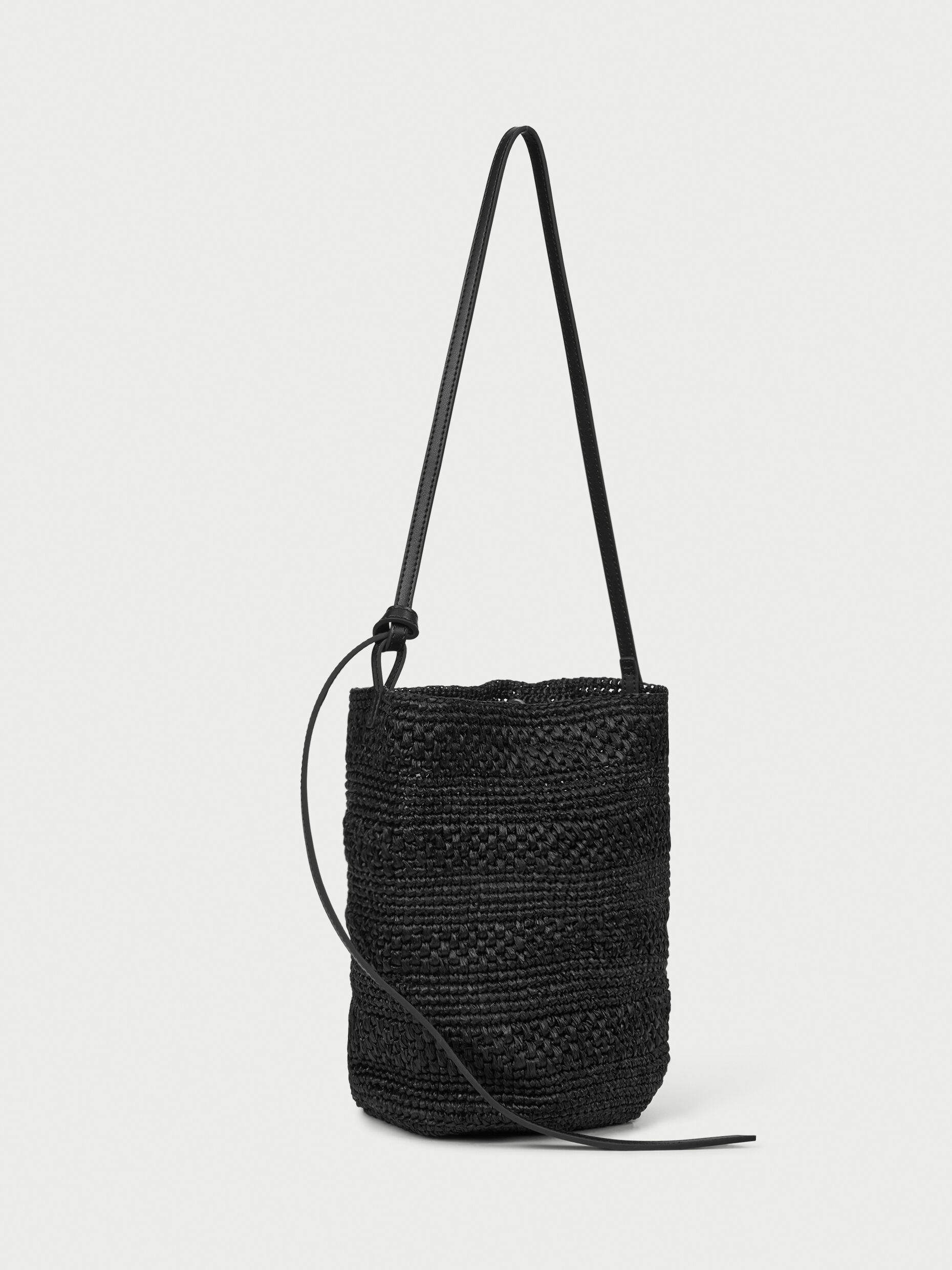 By Malene Birger - Mirabellee Straw Bucket Bag Black