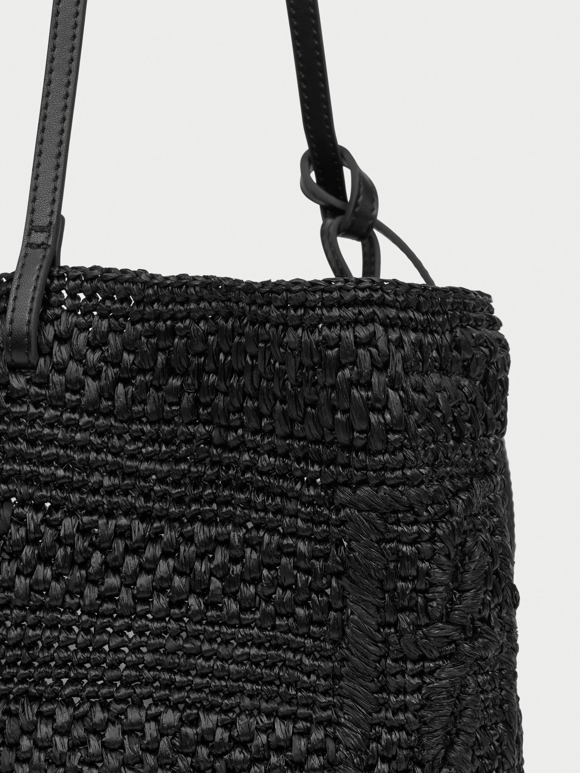 By Malene Birger - Mirabellee Straw Bucket Bag Black