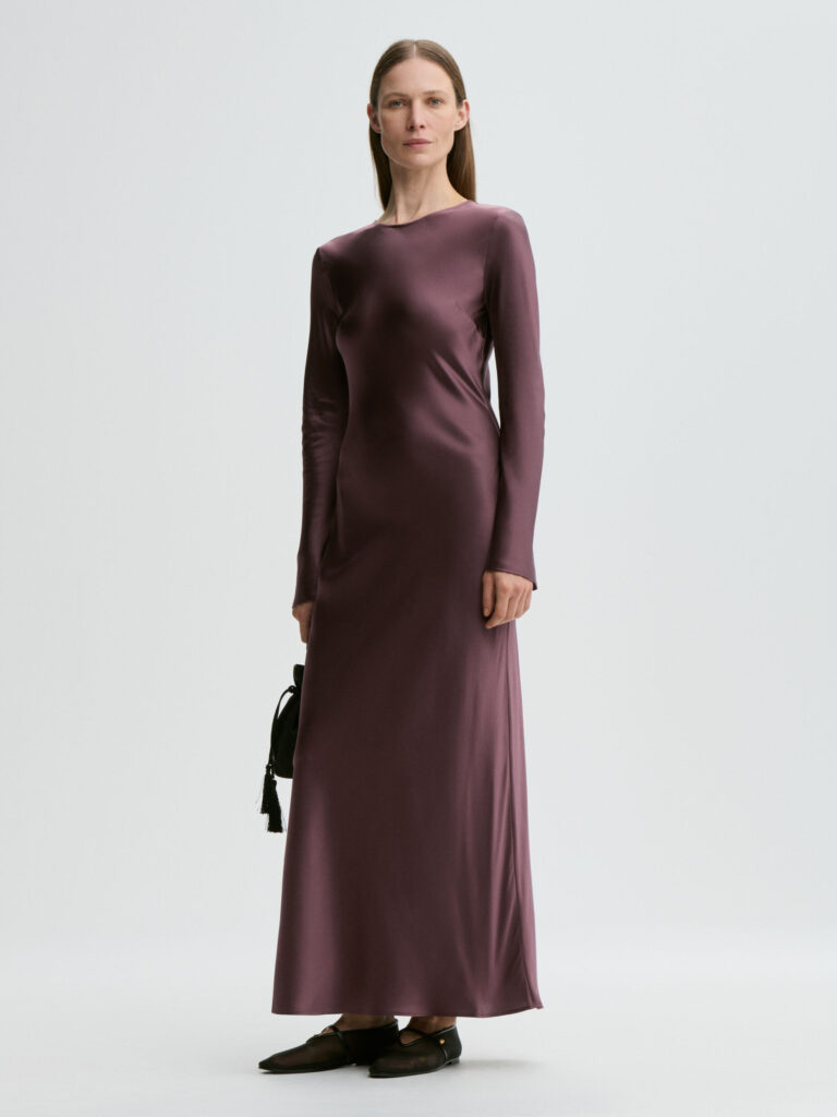 By Malene Birger - Parisa Silk Maxi Dress Aubergine