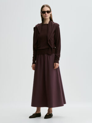 By Malene Birger - Pheobes Organic Cotton Skirt Aubergine