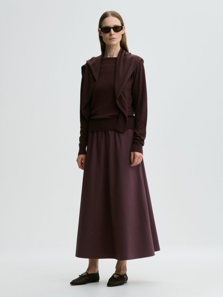By Malene Birger - Pheobes Organic Cotton Skirt Aubergine