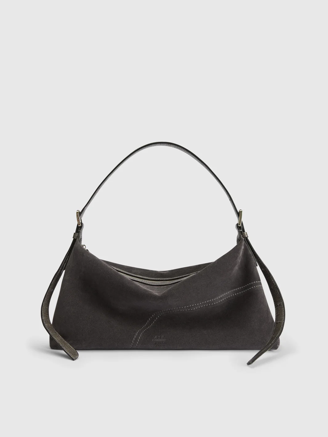 ATP Atelier - Castellare Suede Shoulder Bag Peltro