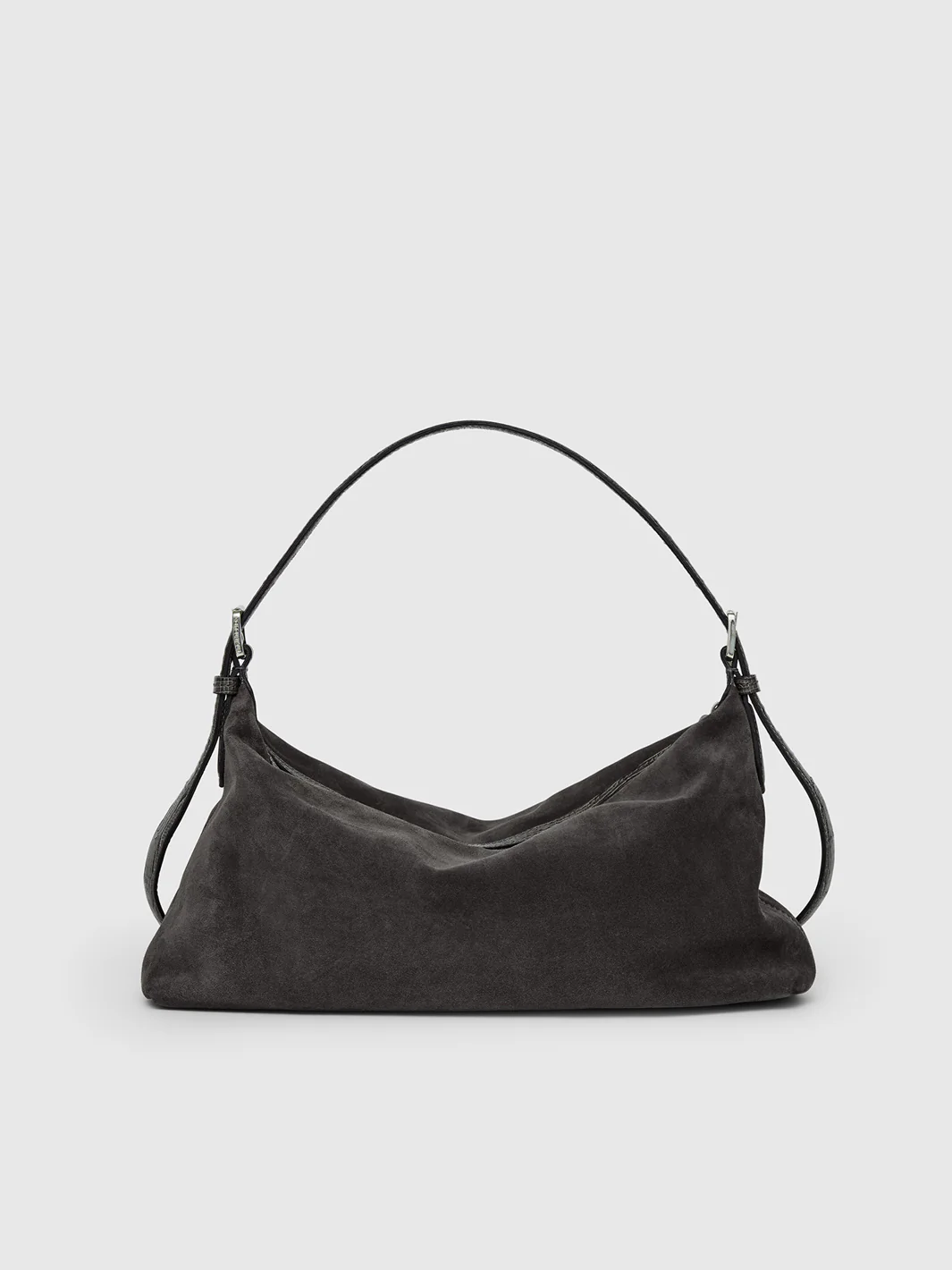 ATP Atelier - Castellare Suede Shoulder Bag Peltro