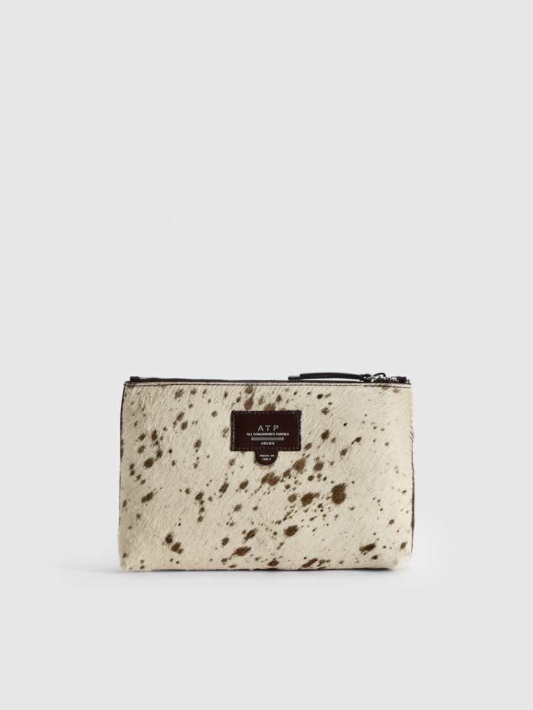 ATP Atelier - Solaio Printed Mini Cow Beauty Bag
