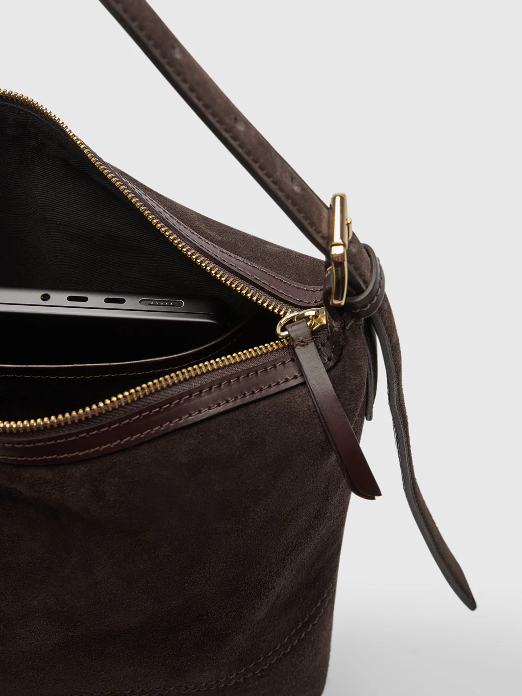 ATP Atelier - Tolve Suede Tote Bag Walnut