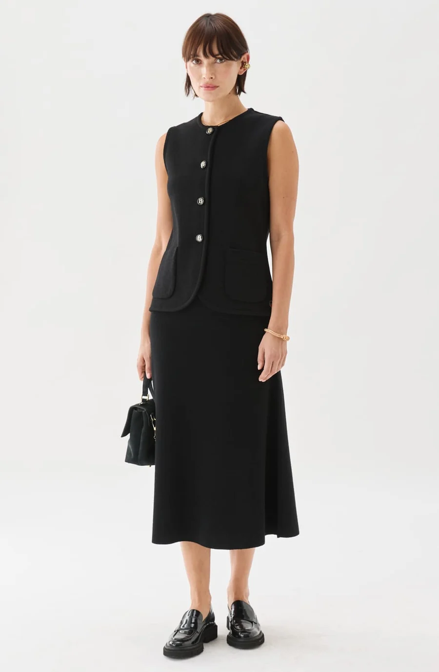 Busnel - Colette Short Knitted Vest