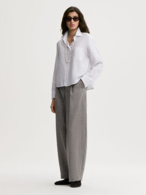 By Malene Birger - Audrey Cropped Organic Cotton Shirt