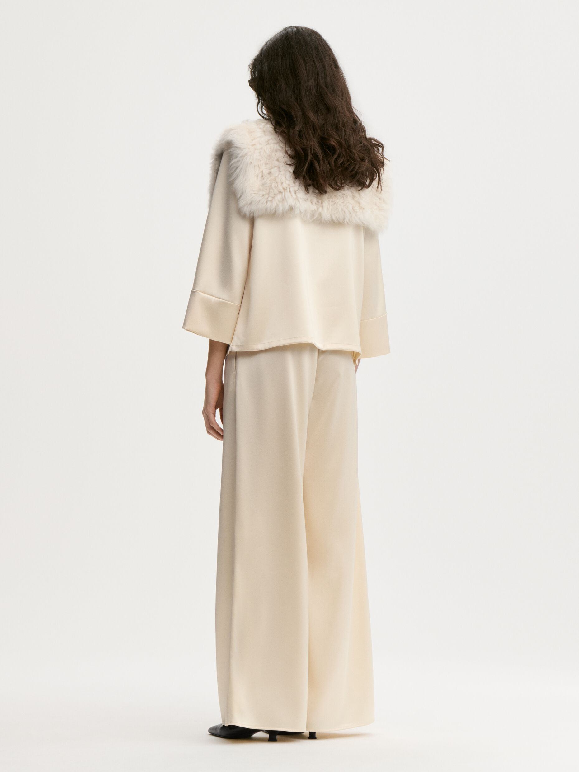 By Malene Birger - Louis Wide-Leg Trousers French Vanilla