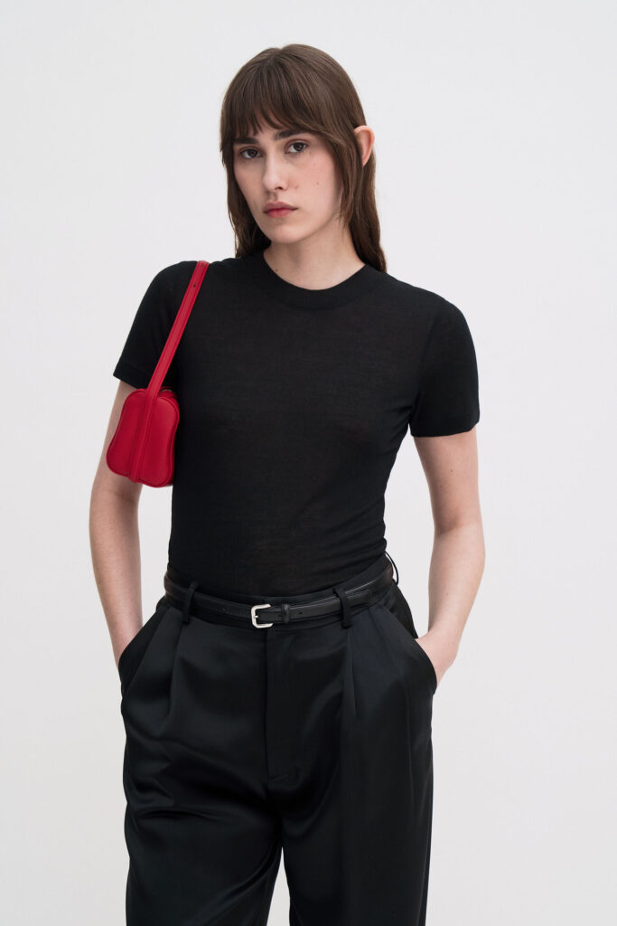 Filippa K - Lyocell Cashmere Tee Black