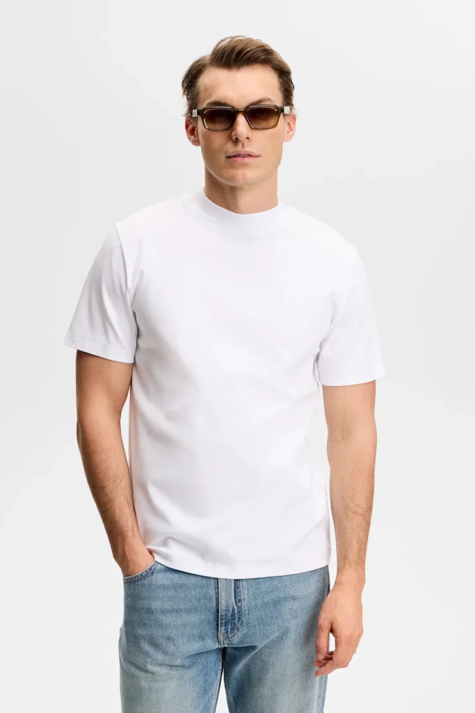 J.Lindeberg - Ace Mock Neck T-Shirt White