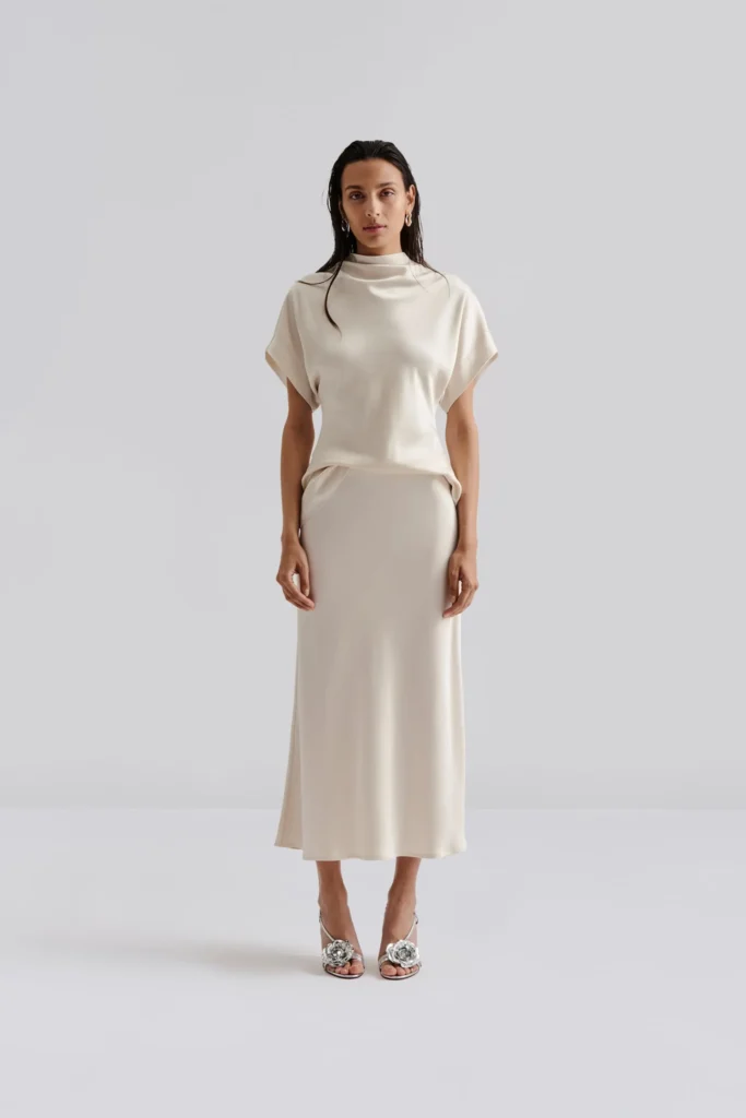 Malina - Aubree Midi Skirt Vanilla