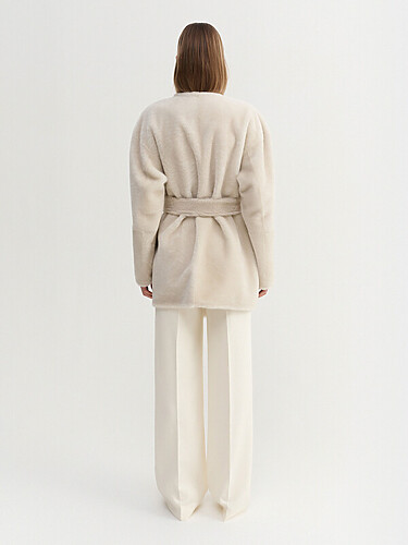 Almada Label - Sasha Short Shearling Vanilla