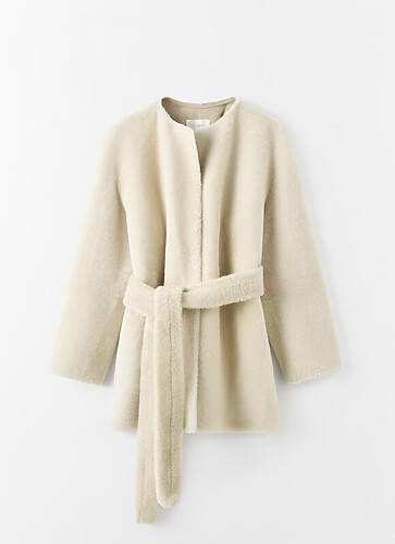 Almada Label - Sasha Short Shearling Vanilla