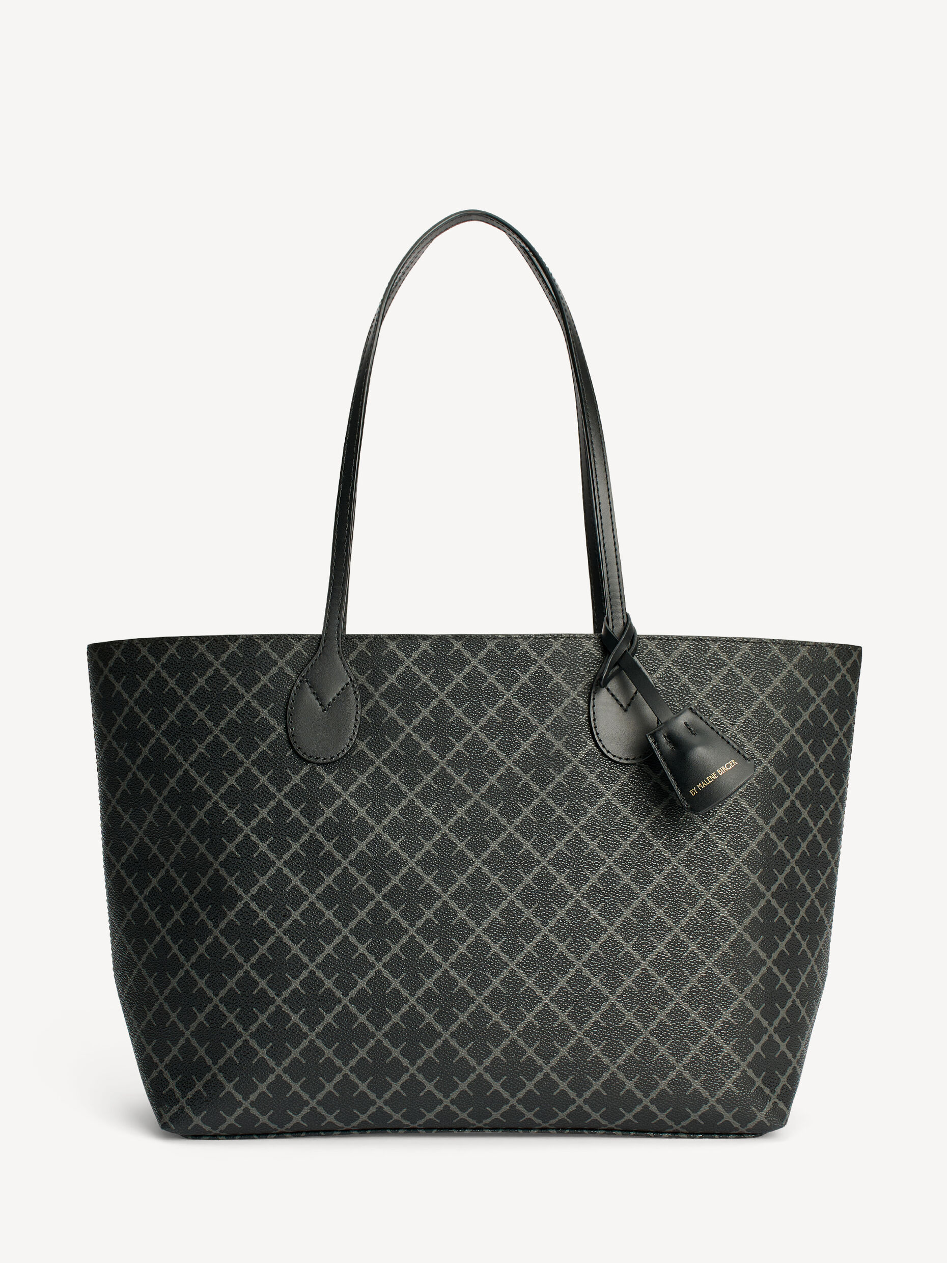 By Malene Birger - Abigail Printed Tote Bag Charcoal