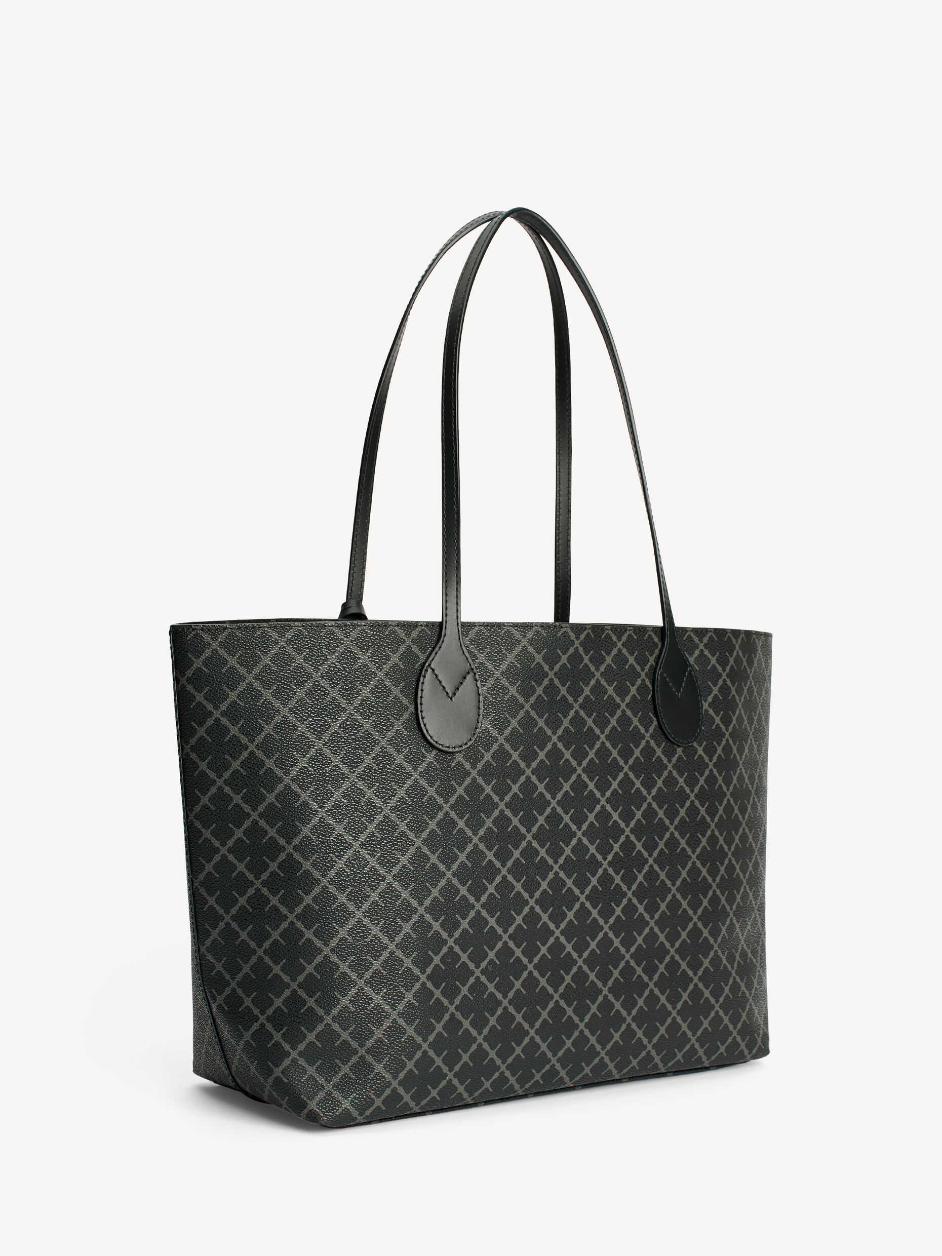 By Malene Birger - Abigail Printed Tote Bag Charcoal