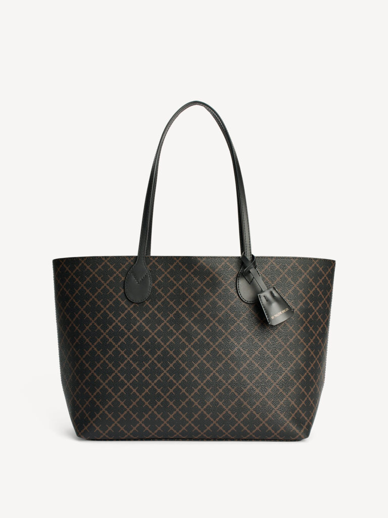 By Malene Birger - Abigail Printed Tote Bag Dark Chocolate