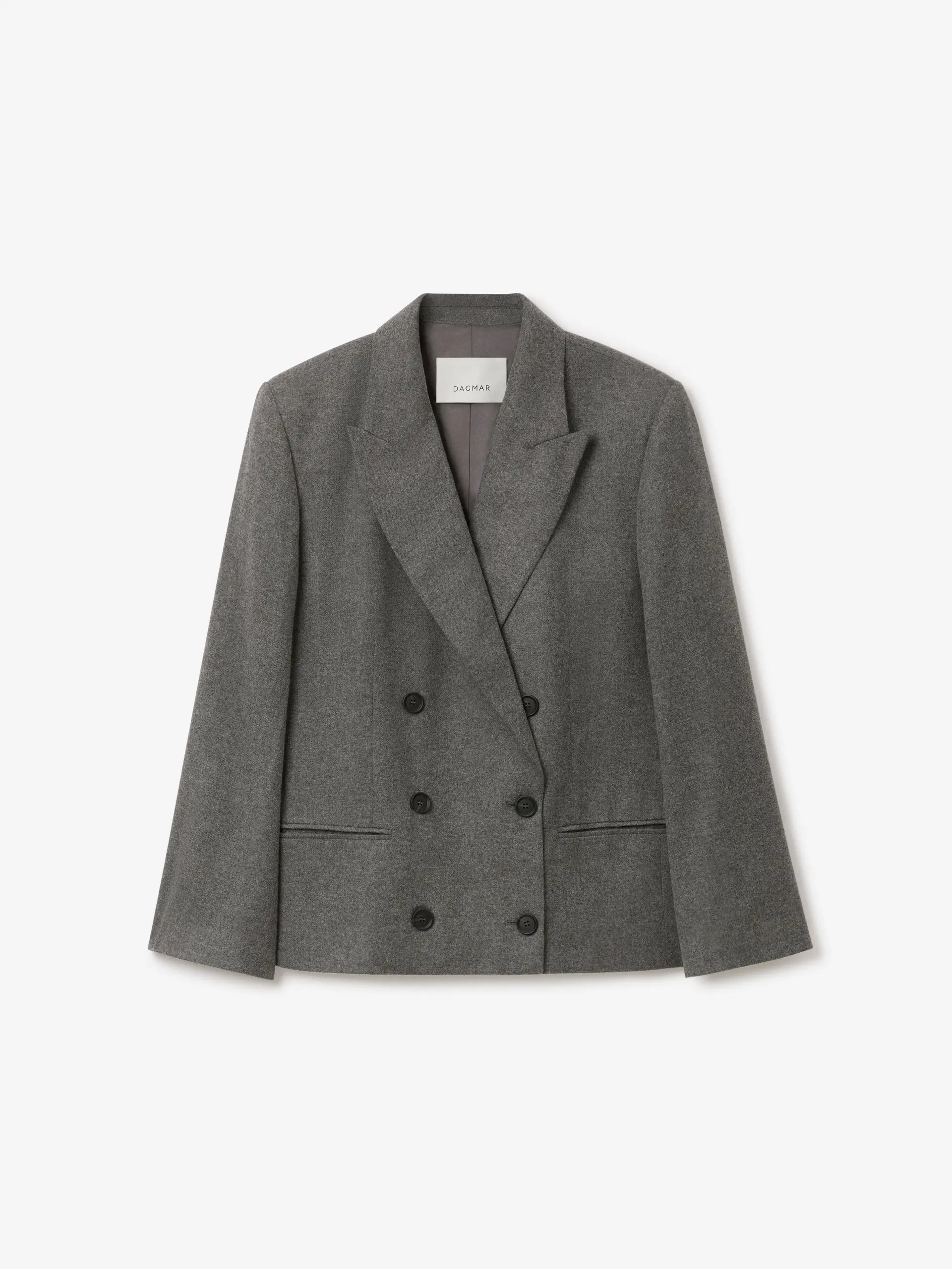 Dagmar - DB Flannel Blazer Light Grey Melange