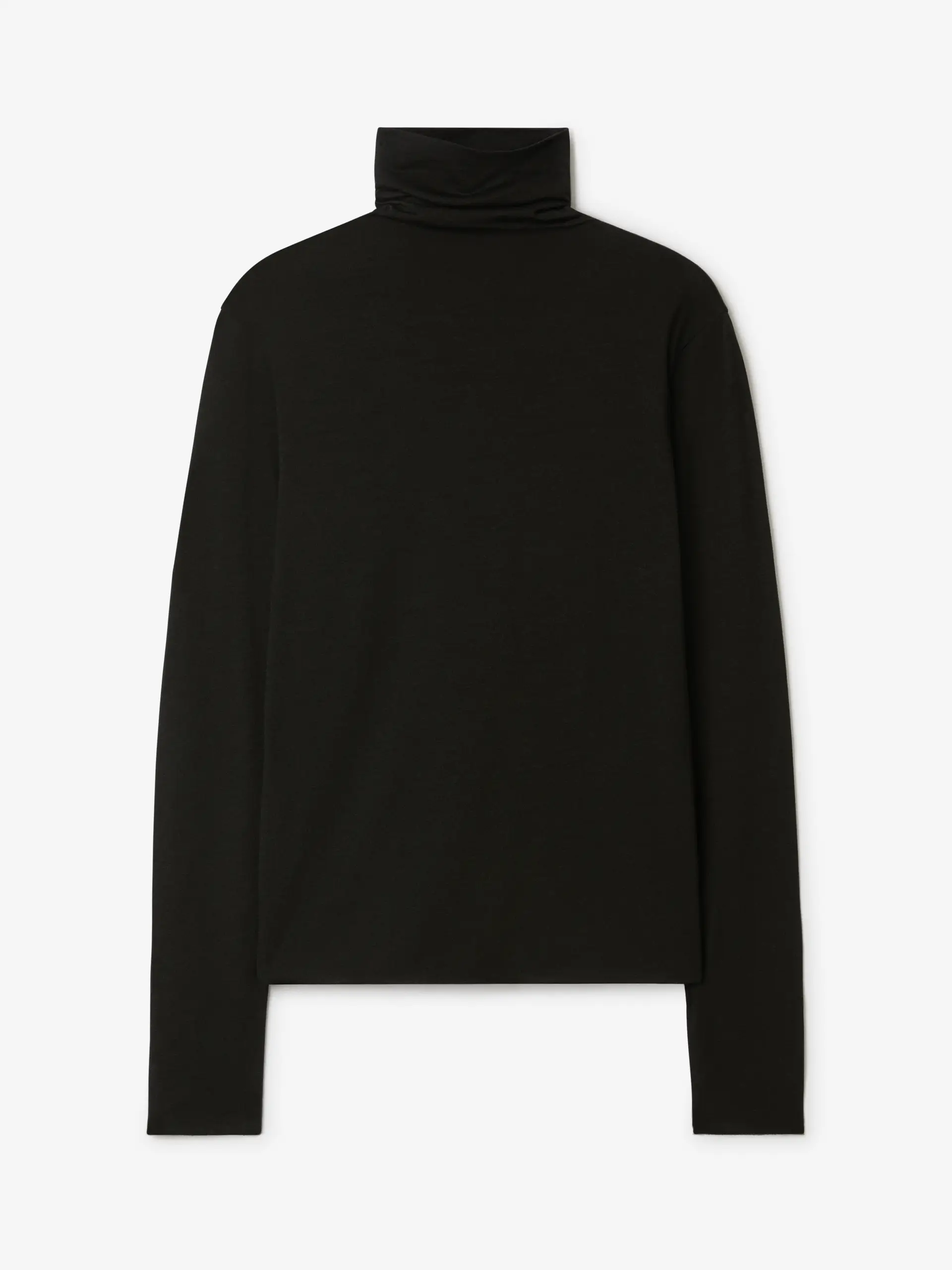 Dagmar - Wool Jersey Rollneck Black